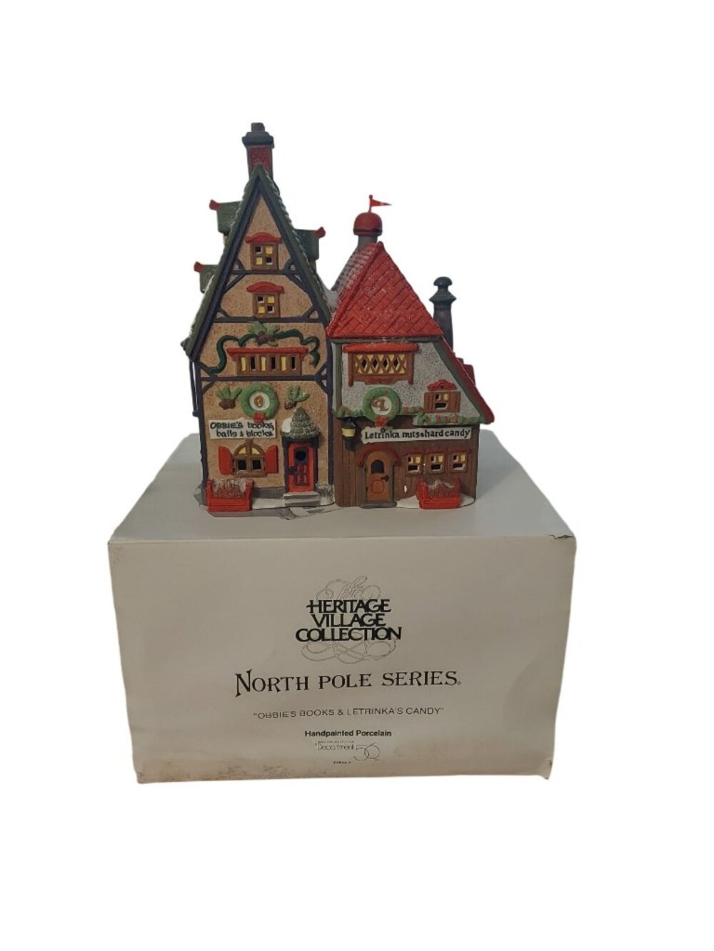 Department 56 Obbies Books Letrinkas Candy North Pole Christmas Heritage Village